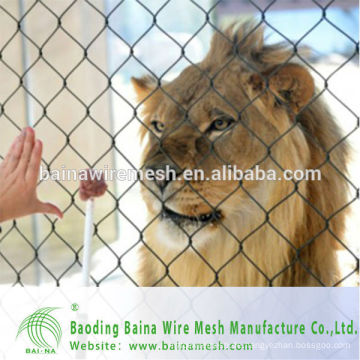 2015 alibaba china Herstellung Edelstahl 304 Seil Mesh Netz für Tiere billig Fechten
